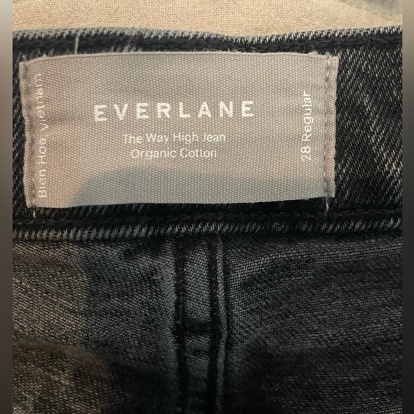 Everlane The Way High Jean black sz 28 Regular organic cotton - Picture 5 of 5